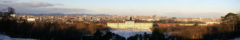 Panorama zámek Schönbrunn