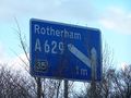 M1 Motorway, Junction 35 ... This way to Rhythm ... Sorry, Rotherham - geograph.org.uk - 1228946.jpg