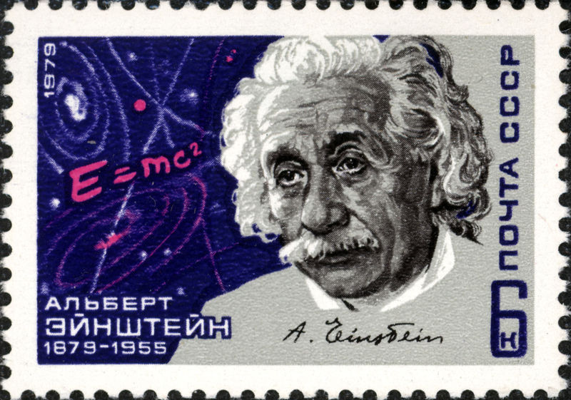 Soubor:Albert Einstein 1979 USSR Stamp.jpg
