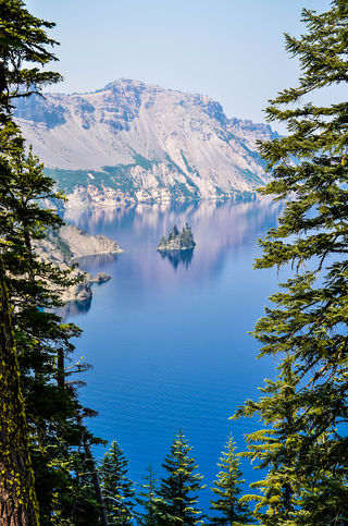 "Phantom Ship is a small island in Crater Lake."