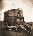 Roger Fenton and his assistant with photographic van.JPG