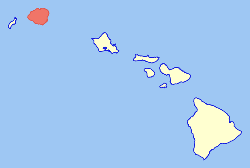 Soubor:Map of Hawaii highlighting Kauai.png