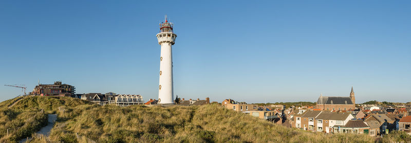 Soubor:Panorama Egmond aan Zee Leuchtturm Teilansicht 2014.jpg