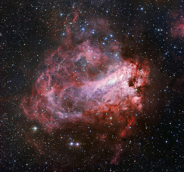 Soubor:The star formation region Messier 17.jpg