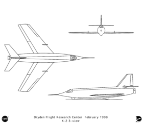 Obrys letounu X-2