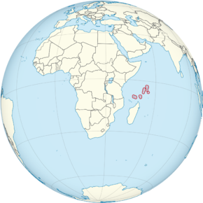 Seychelles on the globe (Zambia centered).png