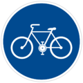 Cyklostezka bicycle road sign.png