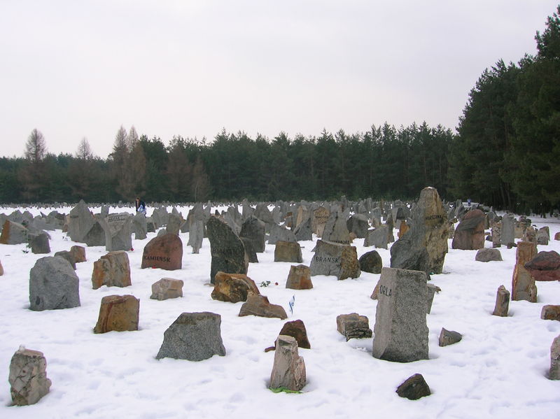 Soubor:Treblinka's Memorial in Winter.JPG