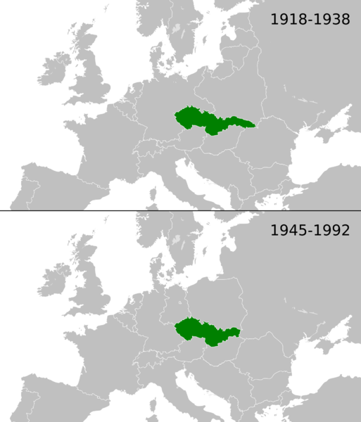 Soubor:Czechoslovakia location map.png