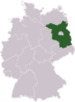 Braniborskona mapě Německa