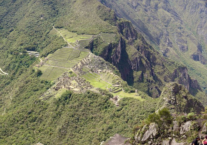 Soubor:Mosaique du Machu Picchu depuis le Huayna Picchu.jpg