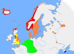Germánské jazyky začátkem 10. století