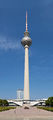 Berliner Fernsehturm, Sicht vom Neptunbrunnen - Berlin Mitte.jpg