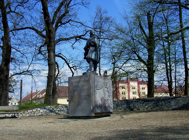 Soubor:Pomník Jakuba Krčína v Třeboni.JPG