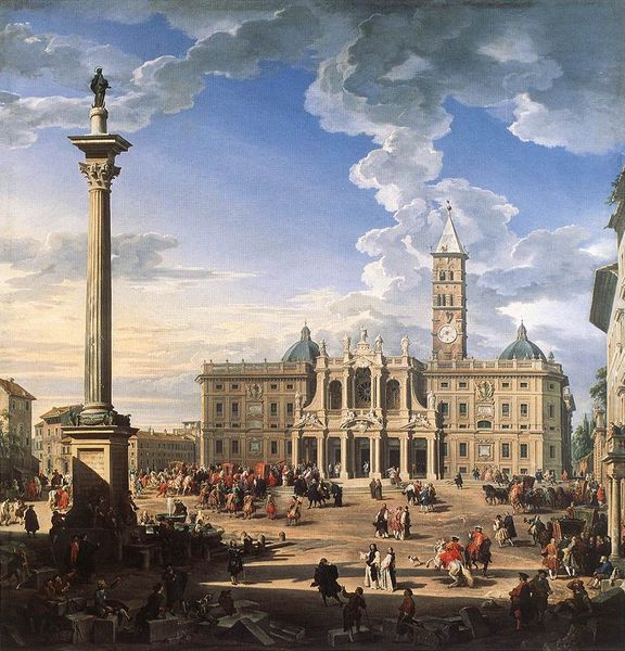 Soubor:Giovanni Paolo Pannini - The Piazza and Church of Santa Maria Maggiore.jpg