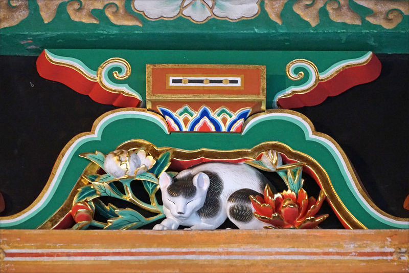 Soubor:Le chat qui dort du sanctuaire shinto Toshogu de Nikko (Japon) (42552390274).jpg
