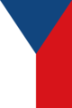 Flag of Czech Republic (vertical hoisting).png