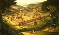 New Harmony by F. Bate (View of a Community, as proposed by Robert Owen) printed 1838.jpg
