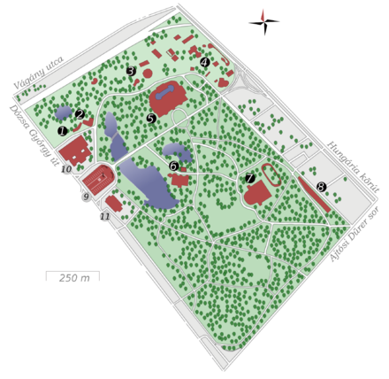 Map city park budapest hungary.png