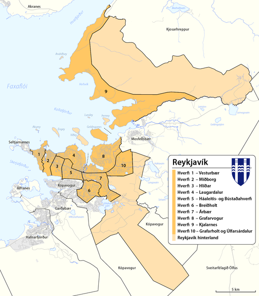 Soubor:Administrative map of Reykjavík.png