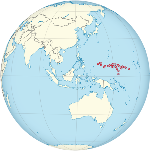 Soubor:Micronesia on the globe (Southeast Asia centered) (small islands magnified).png