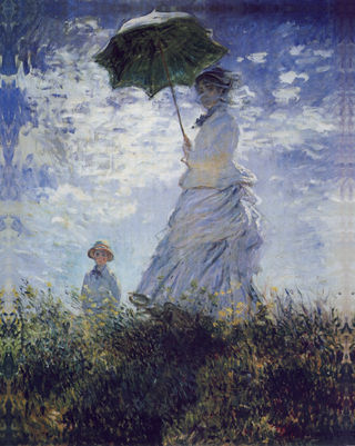 Žena se slunečníkem, Madame Monet a její syn (1875)