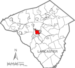 Lancaster, Lancaster County Highlighted.png