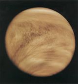 Ultrafialový obrázek Venušiných mraků