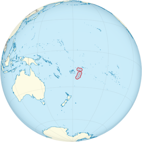 Tonga on the globe (small islands magnified) (Polynesia centered).png