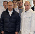 Vladimir Putin tours Yevgeny Prigozhin's Concord food catering factory 11 (cropped).jpg