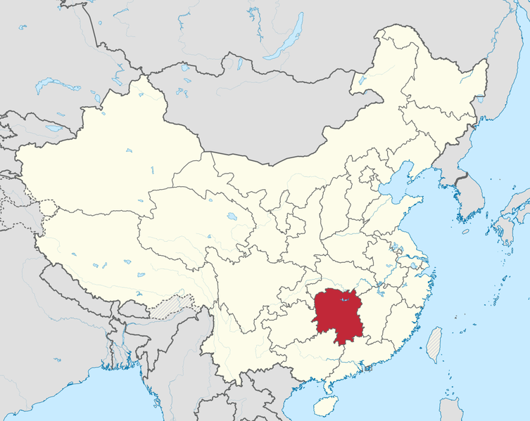 Soubor:Hunan in China (+all claims hatched).png