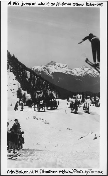 Soubor:A Ski Jumper about 20ft from Snow Take-Off, Heather Meadows, Mount Baker National Forest, 1936. - NARA - 299082.jpg