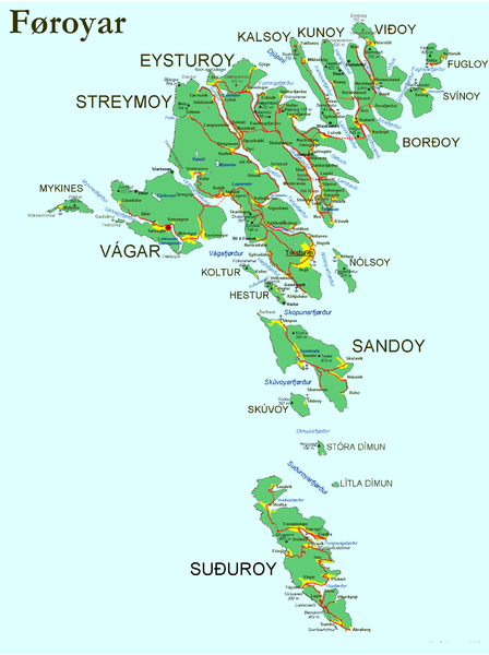 Soubor:Faroe map with villages, streets, straits, firths, ferry harbours and major moutains.png