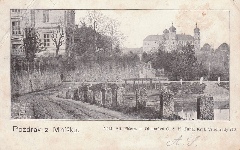 Soubor:Mnisek zamek 1900.jpg