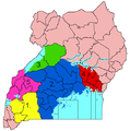 Ugandská království před rokem 1965 (číslovaná mapa).png