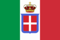 Flag of Italy (1861-1946) crowned.png