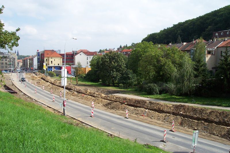 Soubor:Praha, Radlice, Laurová, výstavba tramvajové trati IV.JPG