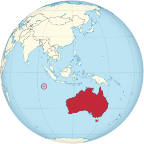 Australia on the globe (Cocos (Keeling) Islands special) (Southeast Asia centered).png