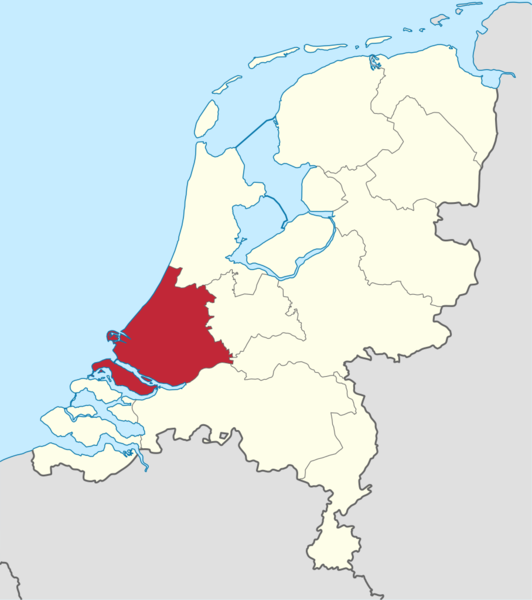 Soubor:Zuid-Holland in the Netherlands.png