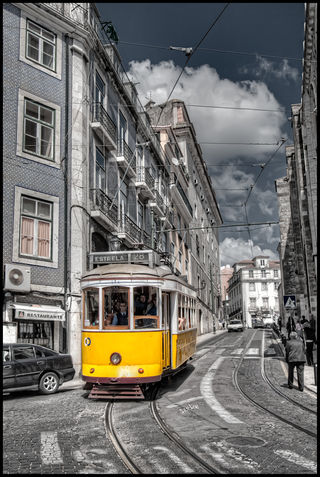 Tramvaj v portugalském Lisabonu (2008)
