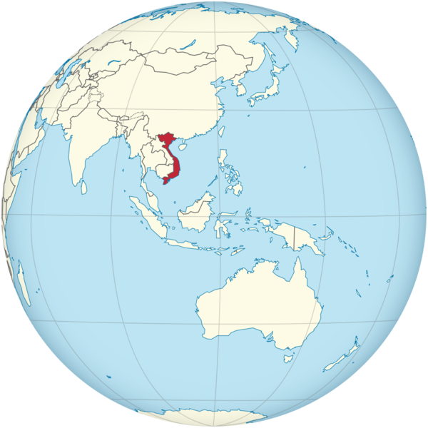 Soubor:Vietnam on the globe (Southeast Asia centered).png