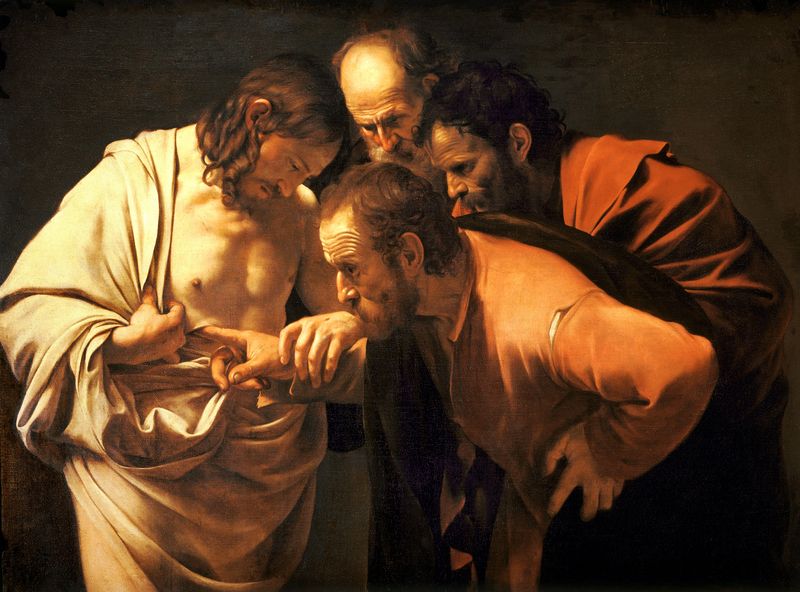 Soubor:The Incredulity of Saint Thomas-Caravaggio (1601-2).jpg