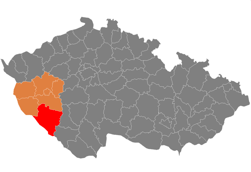 Soubor:Map CZ - district Klatovy.png