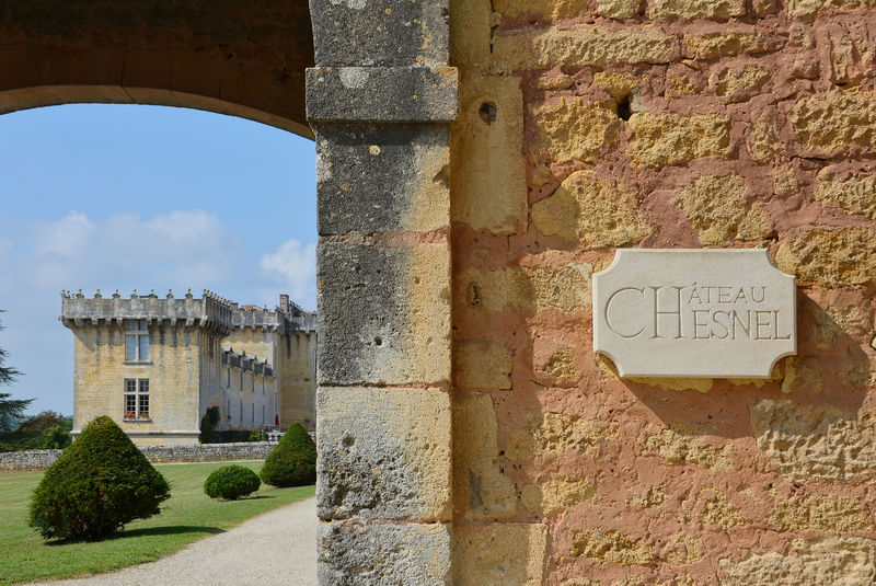 Soubor:Cherves-Richemond 16 Château Chesnel Plaque porche 2014.jpg