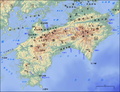 Geofeatures map of Shikoku Japan ja.png
