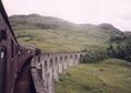 Jacobite Steam Train over the 21 arch viaduct near Glenfinnan - geograph.org.uk - 999.jpg