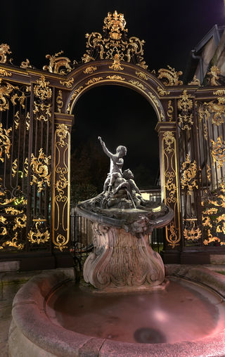 Slavná Neptunova fontána ve francouzském městě Nancy.