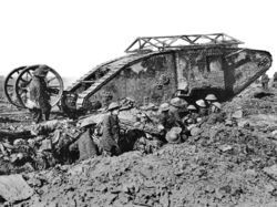 British Mark I male tank Somme 25 September 1916.jpg