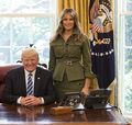 Donald and Melania Trump in the Oval Office 2017.jpg