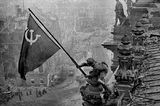 Raising a flag over the Reichstag (1945)